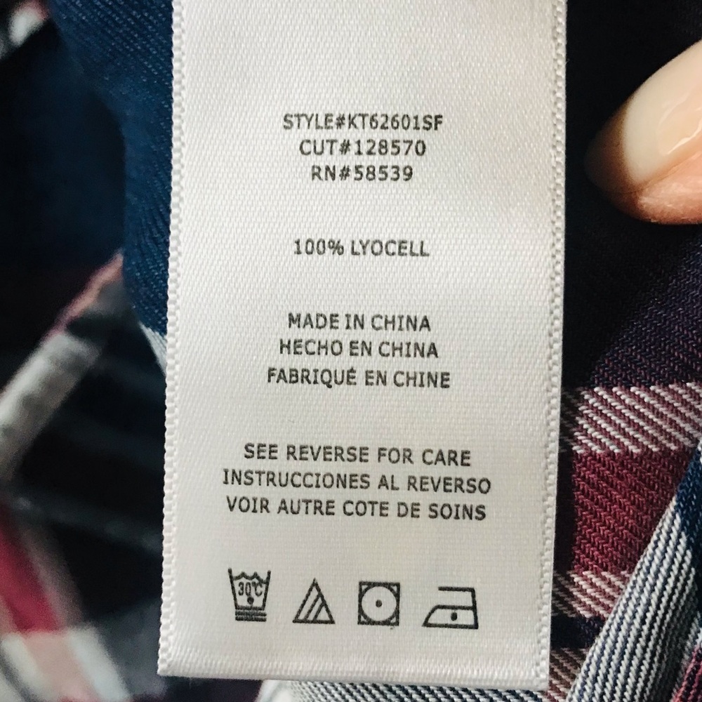 EUC Kut from the Kloth plaid button down shirt - Picture 6 of 7